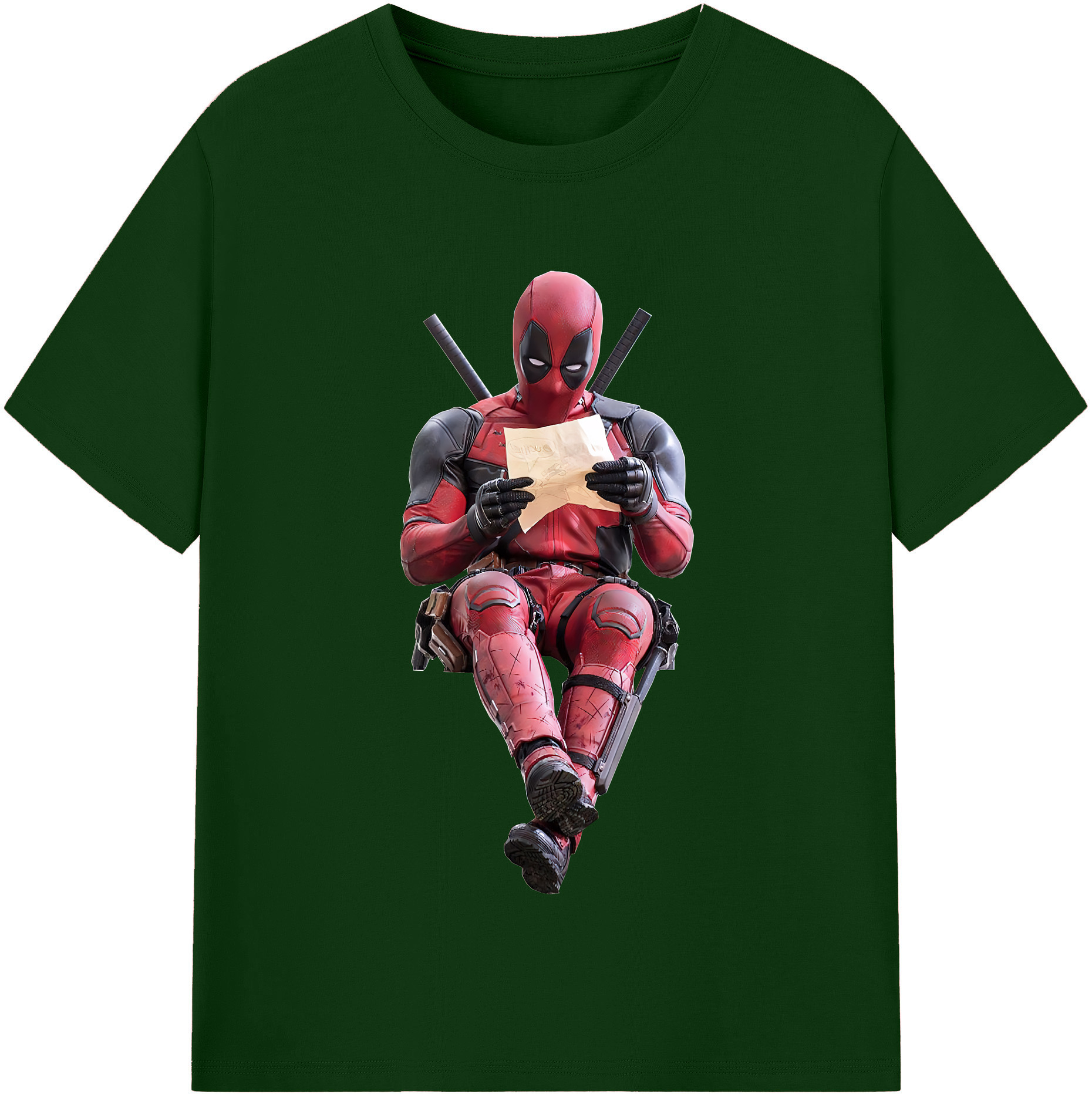 （画像用） Deadpool デッドプール 綿100％半袖Tシャツ（フロントプリント）